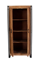 PANAMA Garderobenschrank – Natur mit antikschwarz – Bild 4