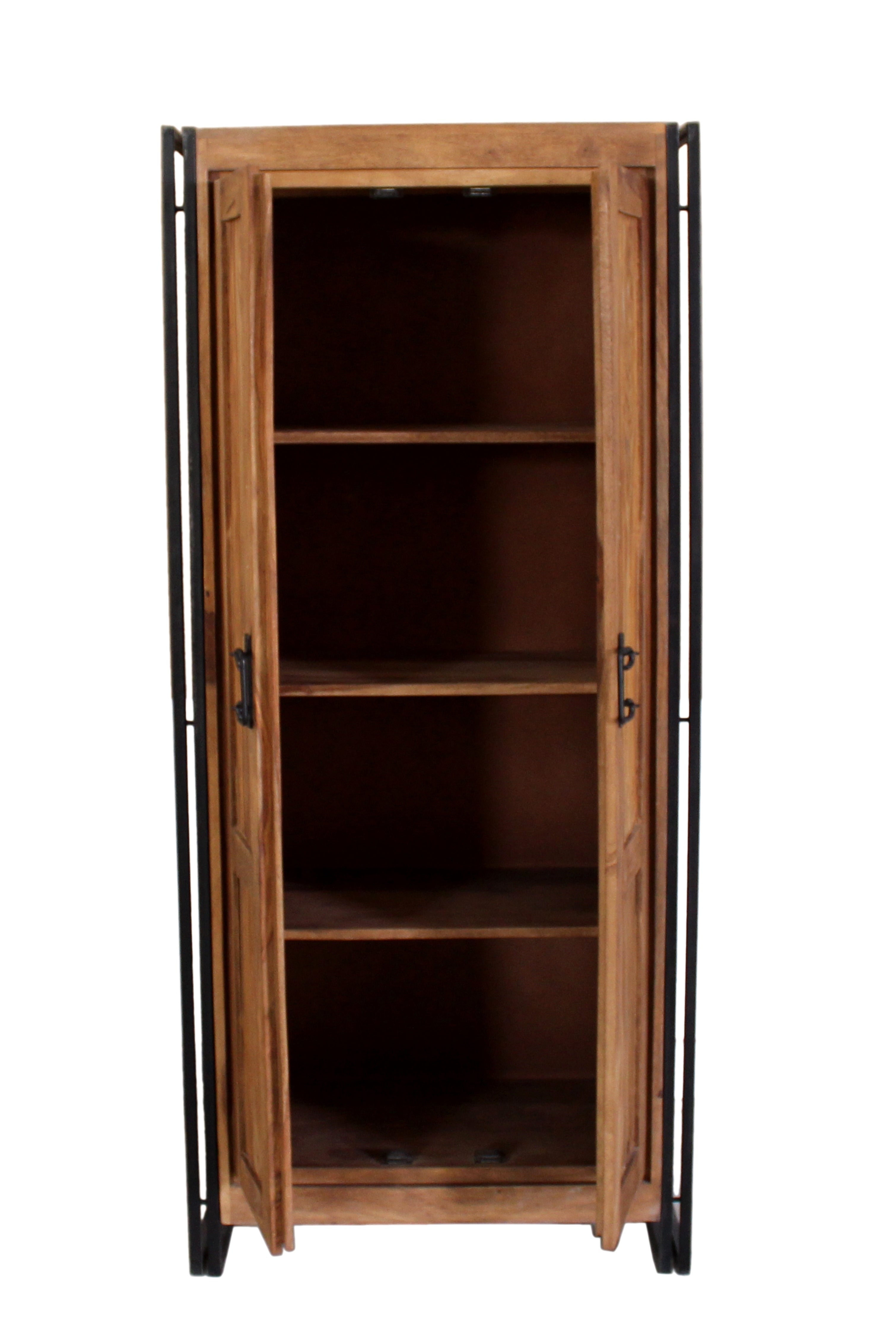 PANAMA Garderobenschrank – Natur mit antikschwarz – Bild 4
