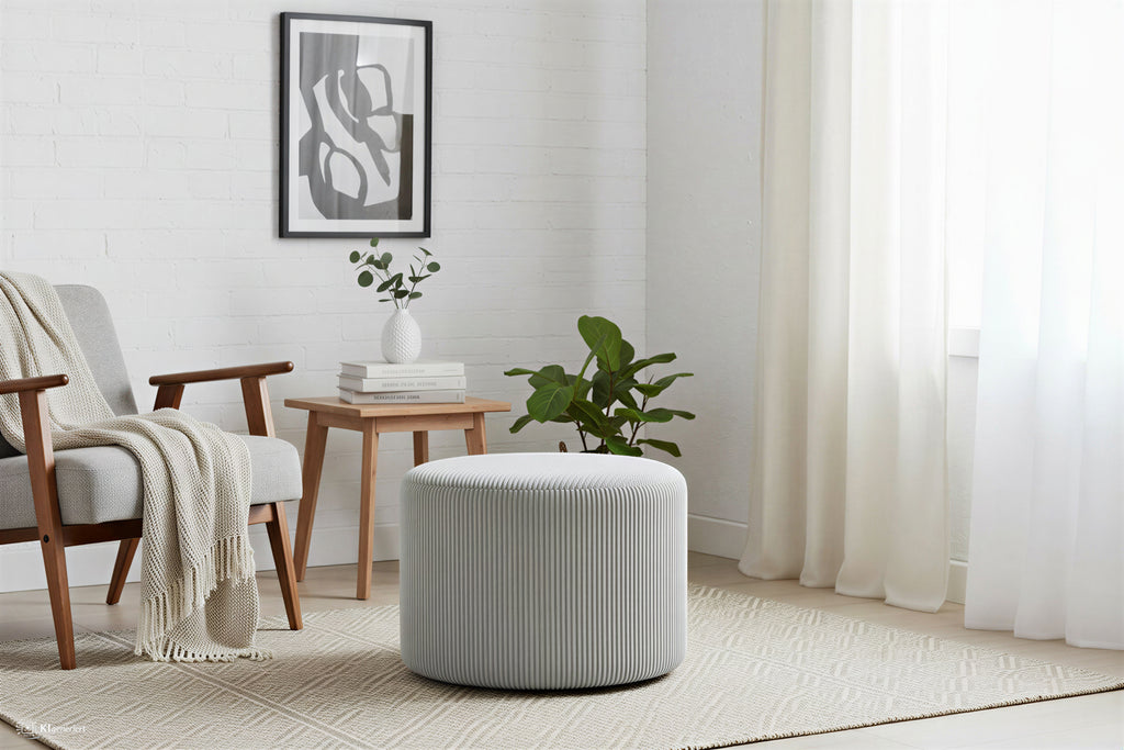 Sales Fever - Sitzhocker Ø55 cm Hellgrau