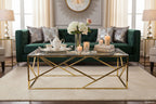 Sales Fever - Couchtisch Gold/Grau 120x60 cm