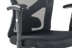 Sales Fever - Bürostuhl schwarz mit Kopfstützen aus Mesh