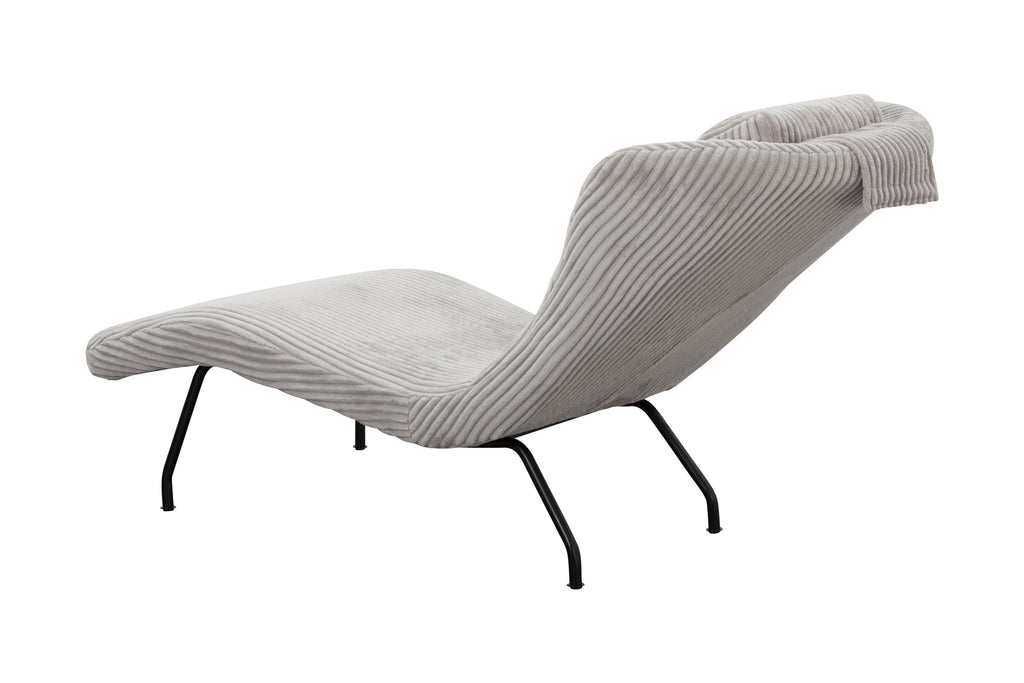Sales Fever - Relaxliege hellgrau Texturstoff
