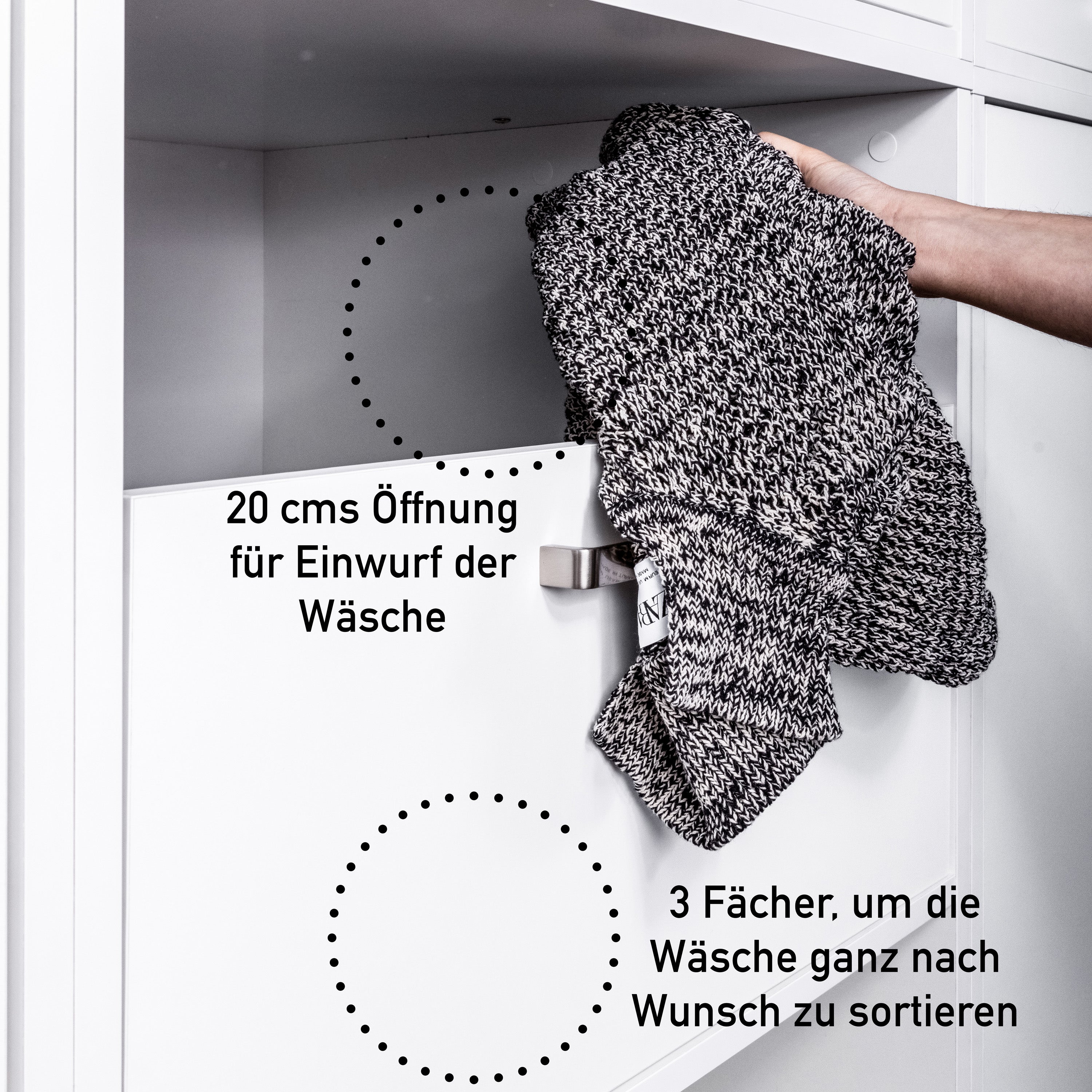 Wäscheschrank Lifestyle Studio Flow Weiß-vorbestellbar-