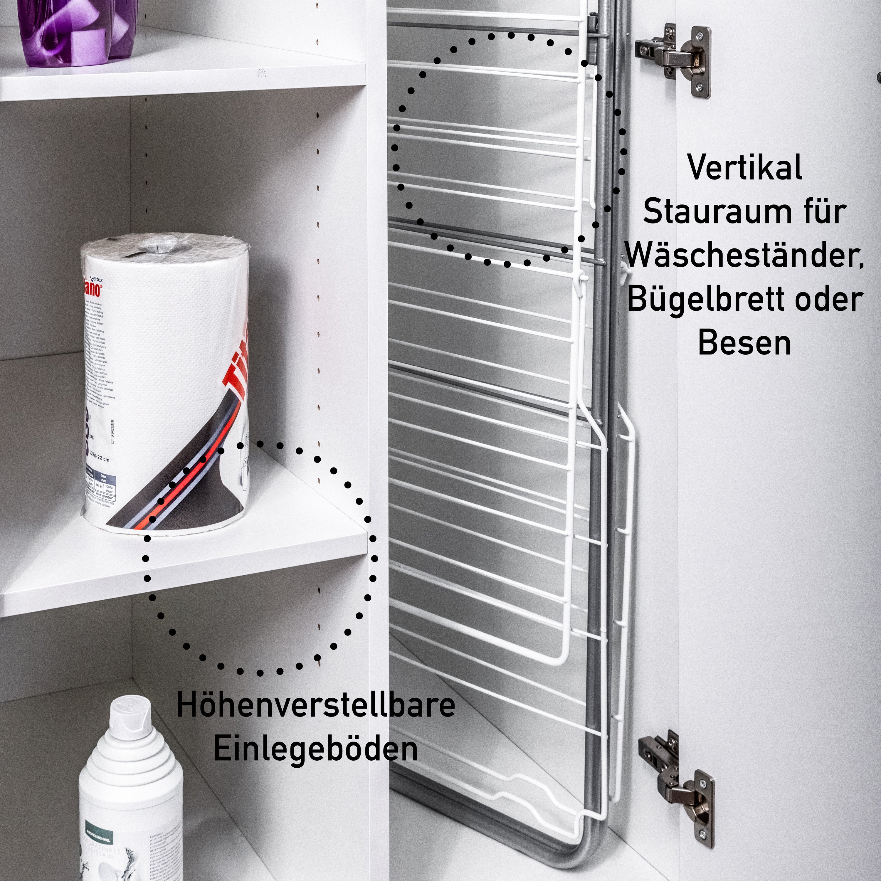 FSC Haushaltsschrank Lifestyle Studio Flow Weiß -vorbestellbar-
