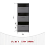 Wäscheschrank Lifestyle Studio Flow Anthrazit-vorbestellbar-