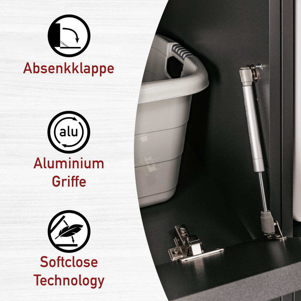 Wäscheschrank Lifestyle Studio Flow Anthrazit-vorbestellbar-