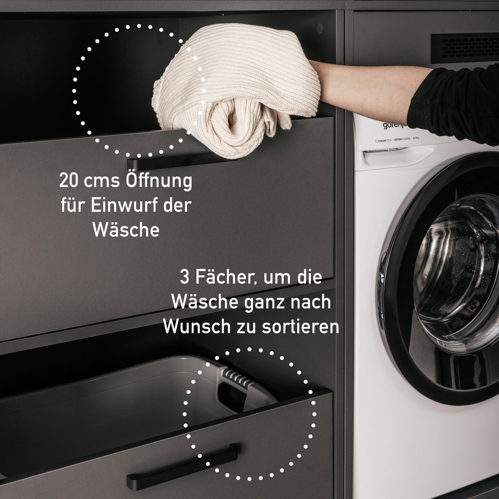 Wäscheschrank Lifestyle Studio Flow Anthrazit-vorbestellbar-