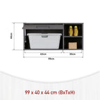 FSC Hängeschrank Lifestyle Studio Flow Anthrazit -vorbestellbar-