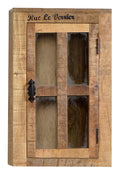 RUSTIC Hängeschrank – Natur antik mit antikschwarzen Beschlägen