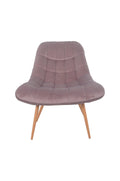 Sales Fever - Sessel XXL Samt rosa Metall Holzoptik#