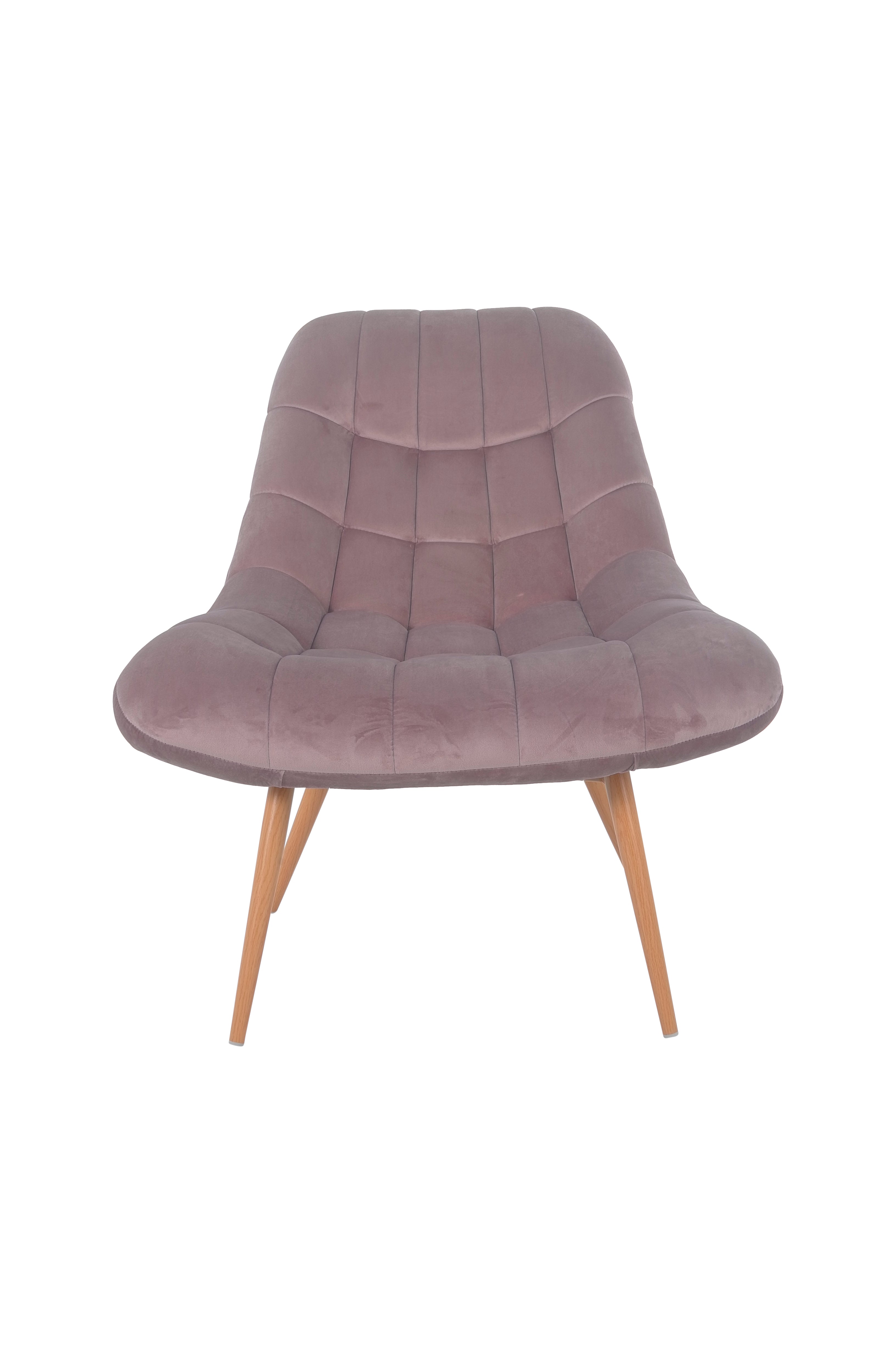Sales Fever - Sessel XXL Samt rosa Metall Holzoptik#