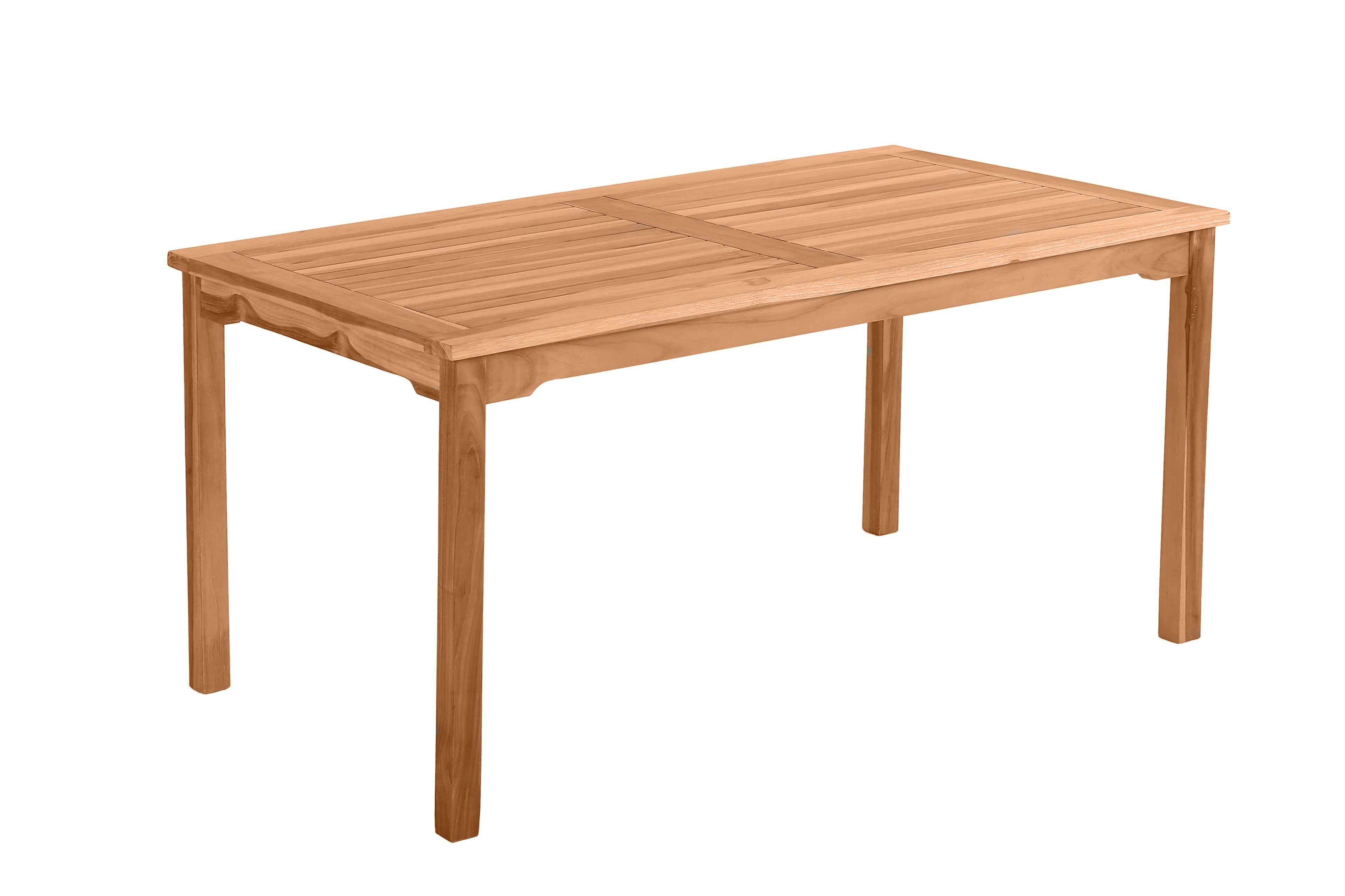 Möbilia - Outdoor Gartentisch 150x90x75 cm natur