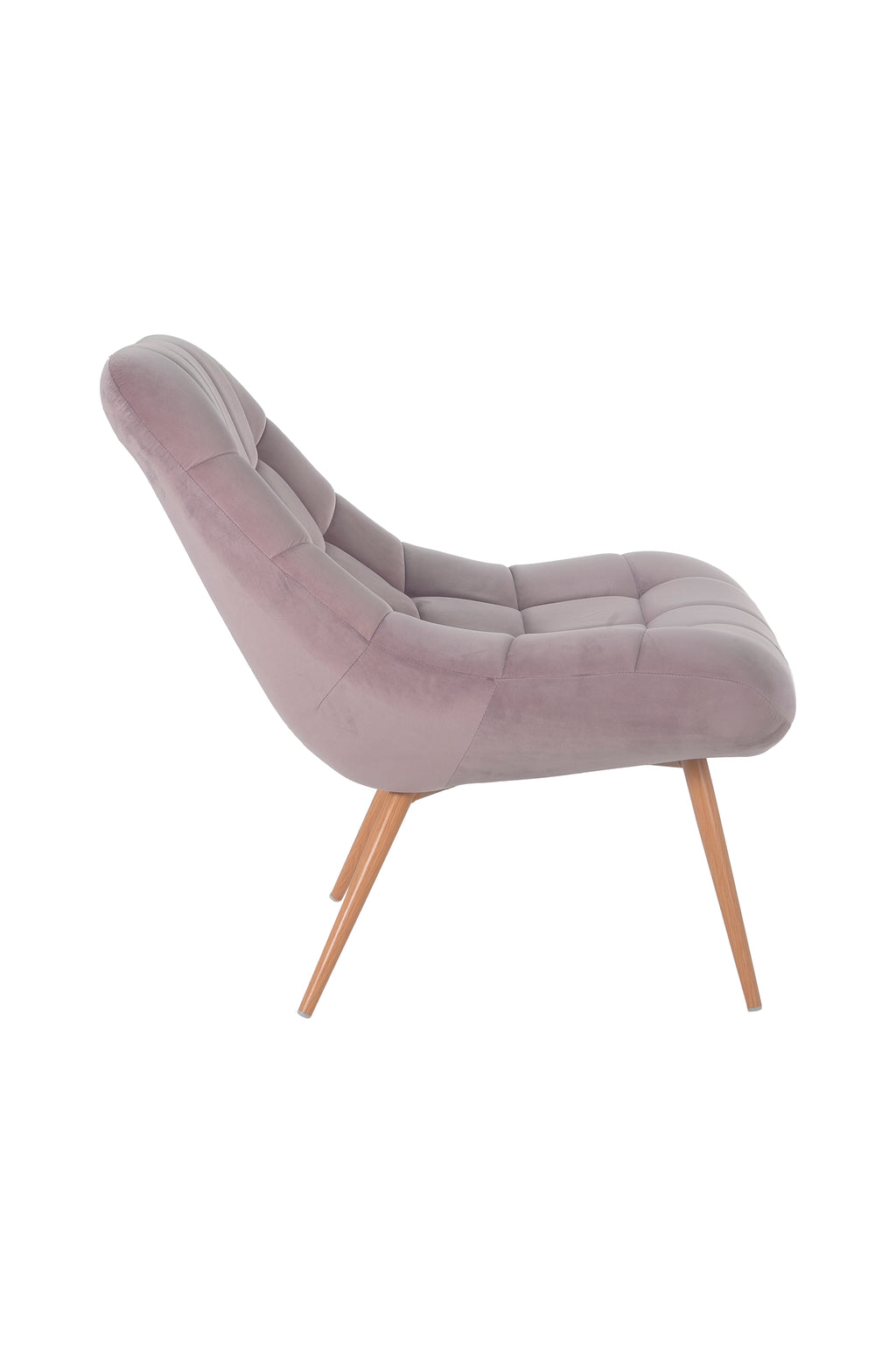Sales Fever - Sessel XXL Samt rosa Metall Holzoptik#