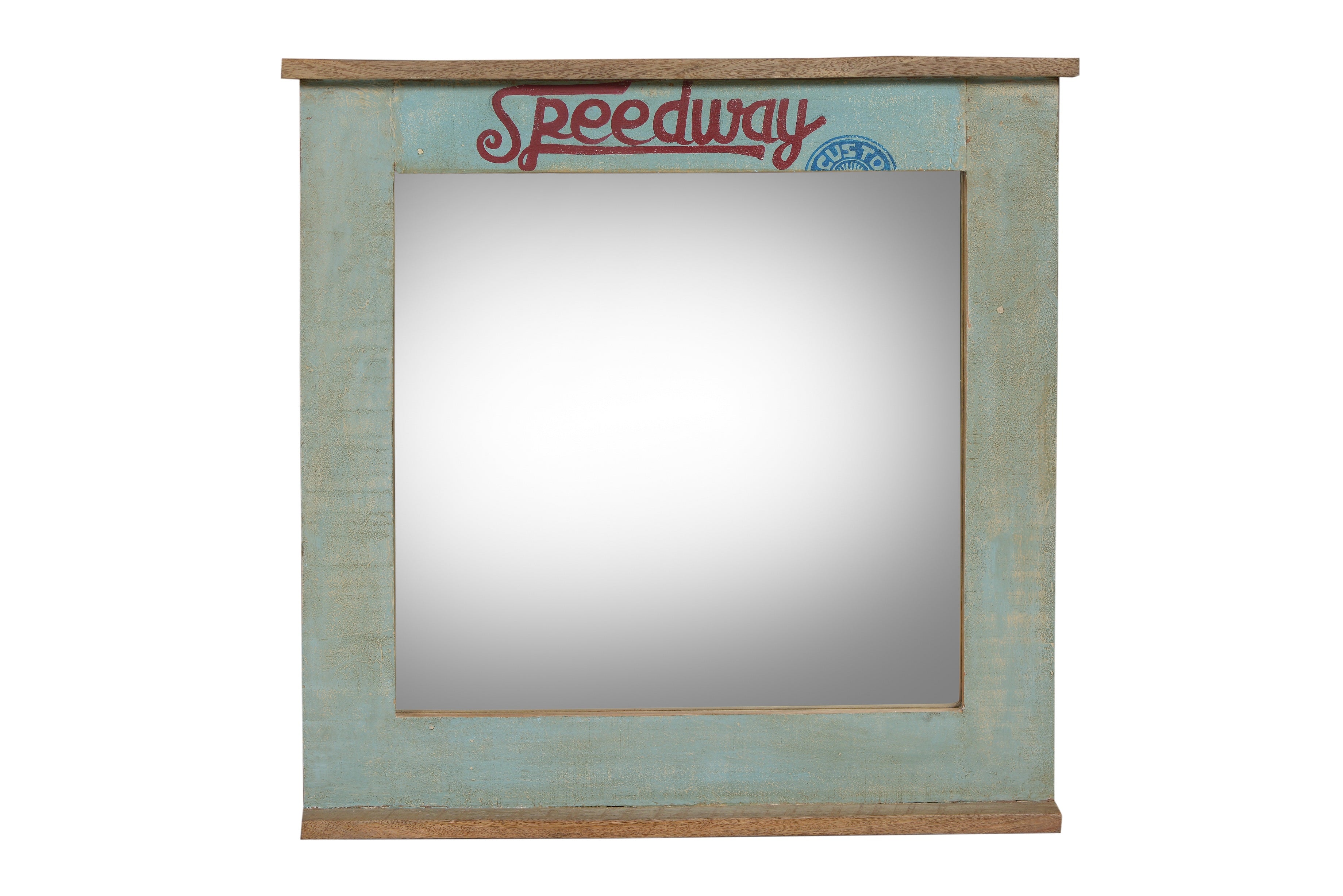 SPEEDWAY Spiegel – Natur + bunt lackiert