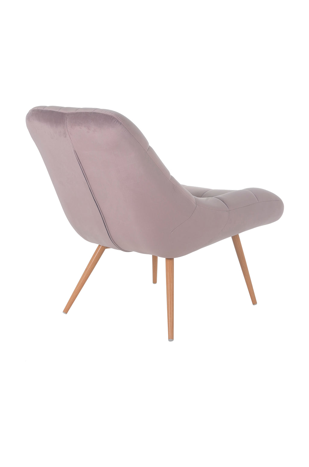 Sales Fever - Sessel XXL Samt rosa Metall Holzoptik#
