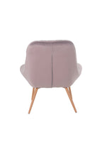 Sales Fever - Sessel XXL Samt rosa Metall Holzoptik#