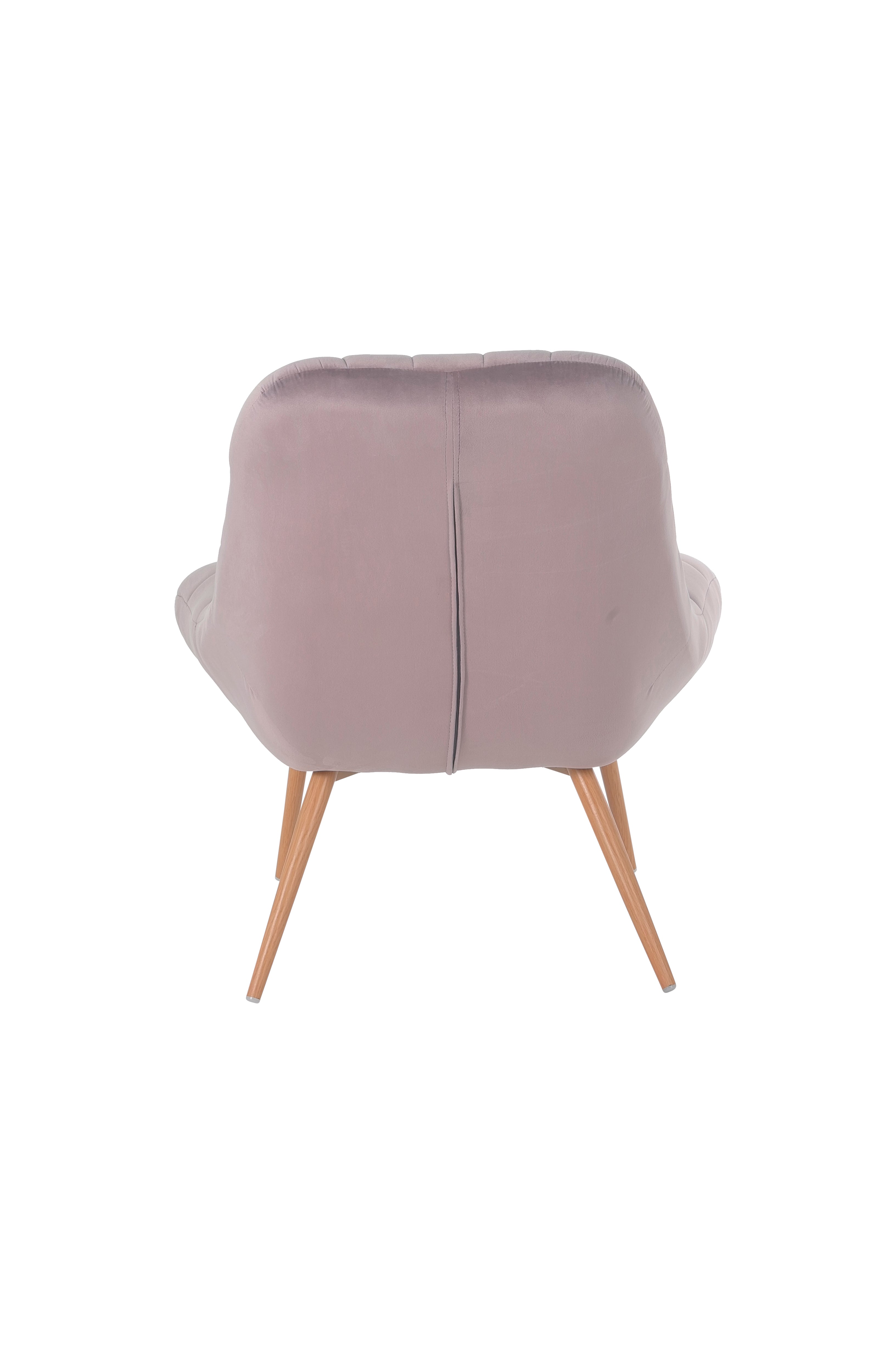 Sales Fever - Sessel XXL Samt rosa Metall Holzoptik#