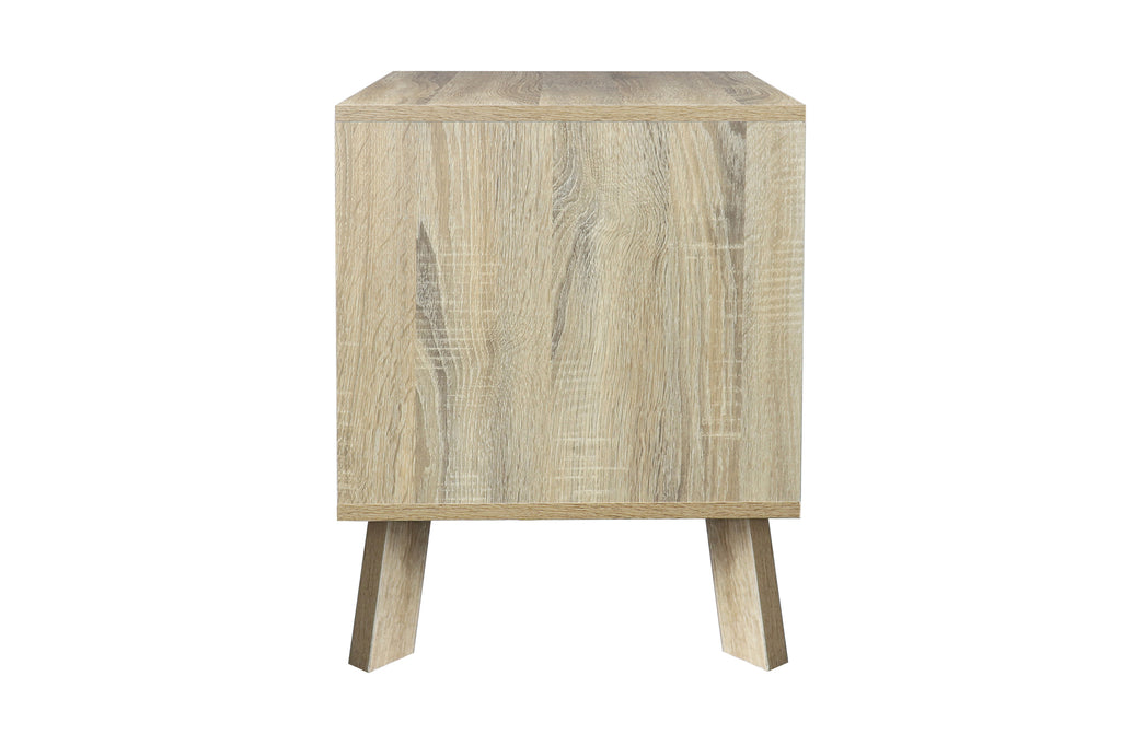 Möbilia - Lowboard 140x40x52 cm natur, weiß