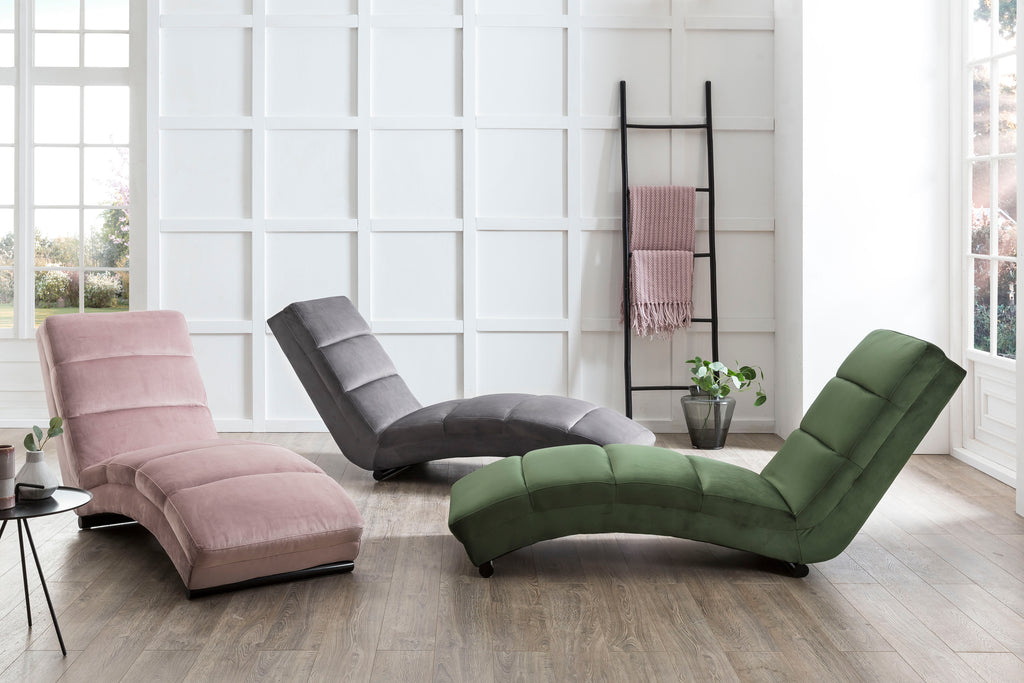 Sales Fever - Chaiselongue rose Samt#
