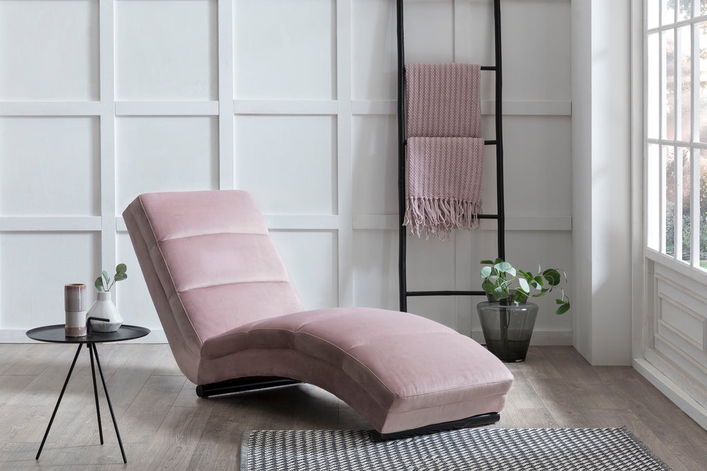 Sales Fever - Chaiselongue rose Samt#