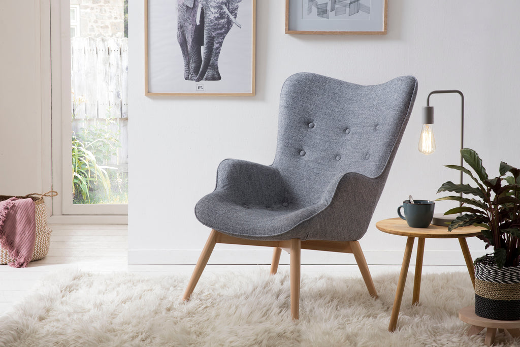 Sales Fever - Sessel grau Webstoff#