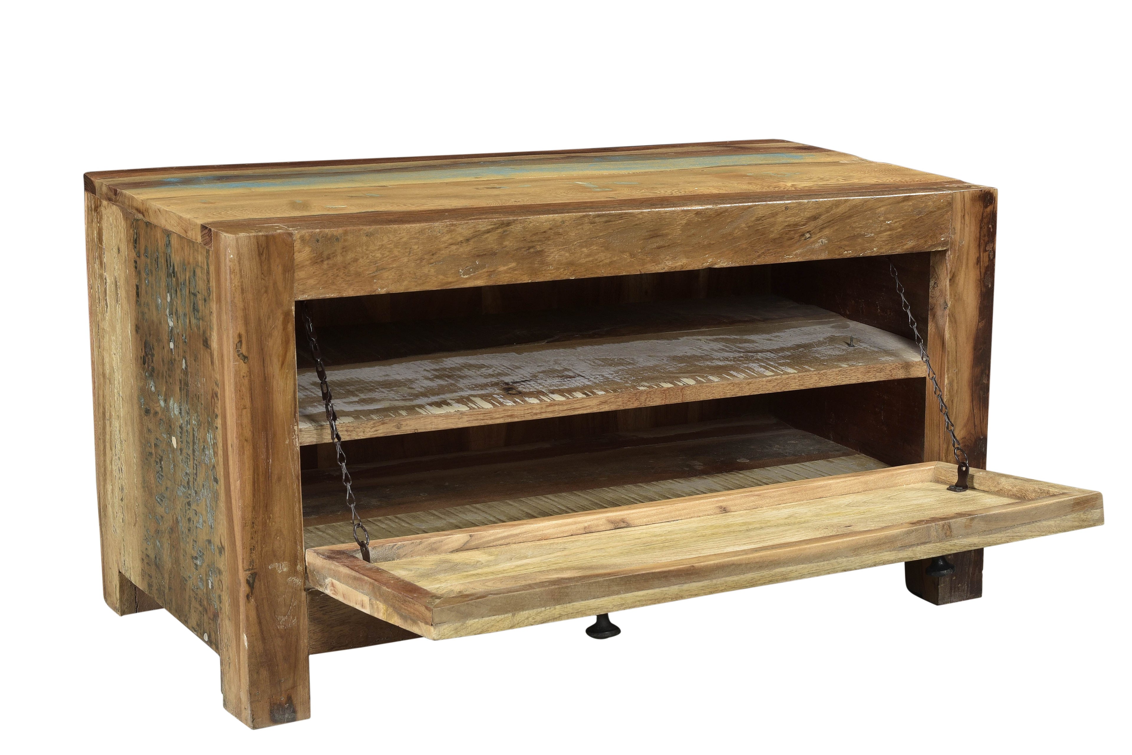 SPEEDWAY Schuhschrank – Natur + bunt lackiert – Bild 5