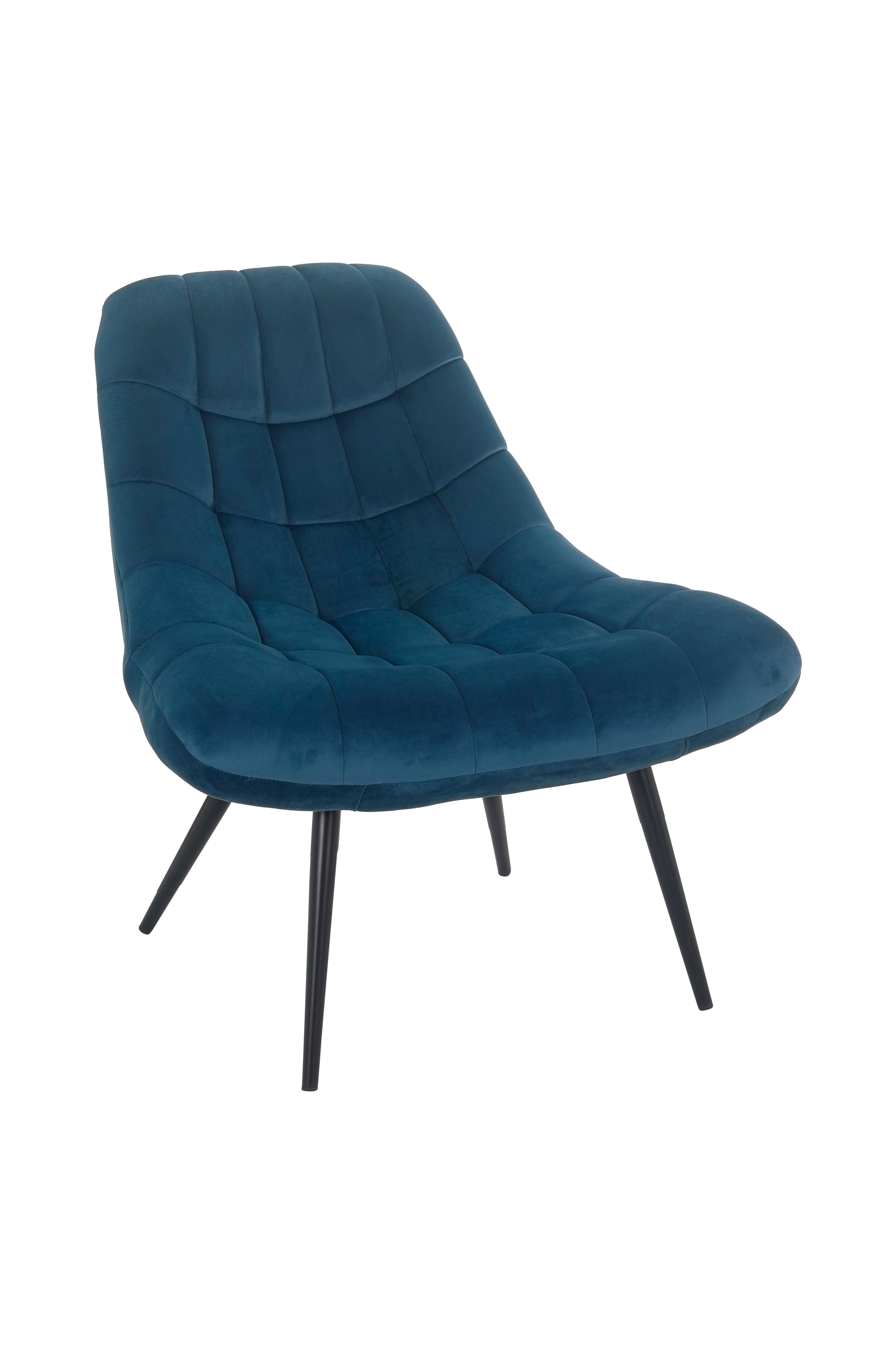 Sales Fever - Sessel XXL Samt blau Metall schwarz#
