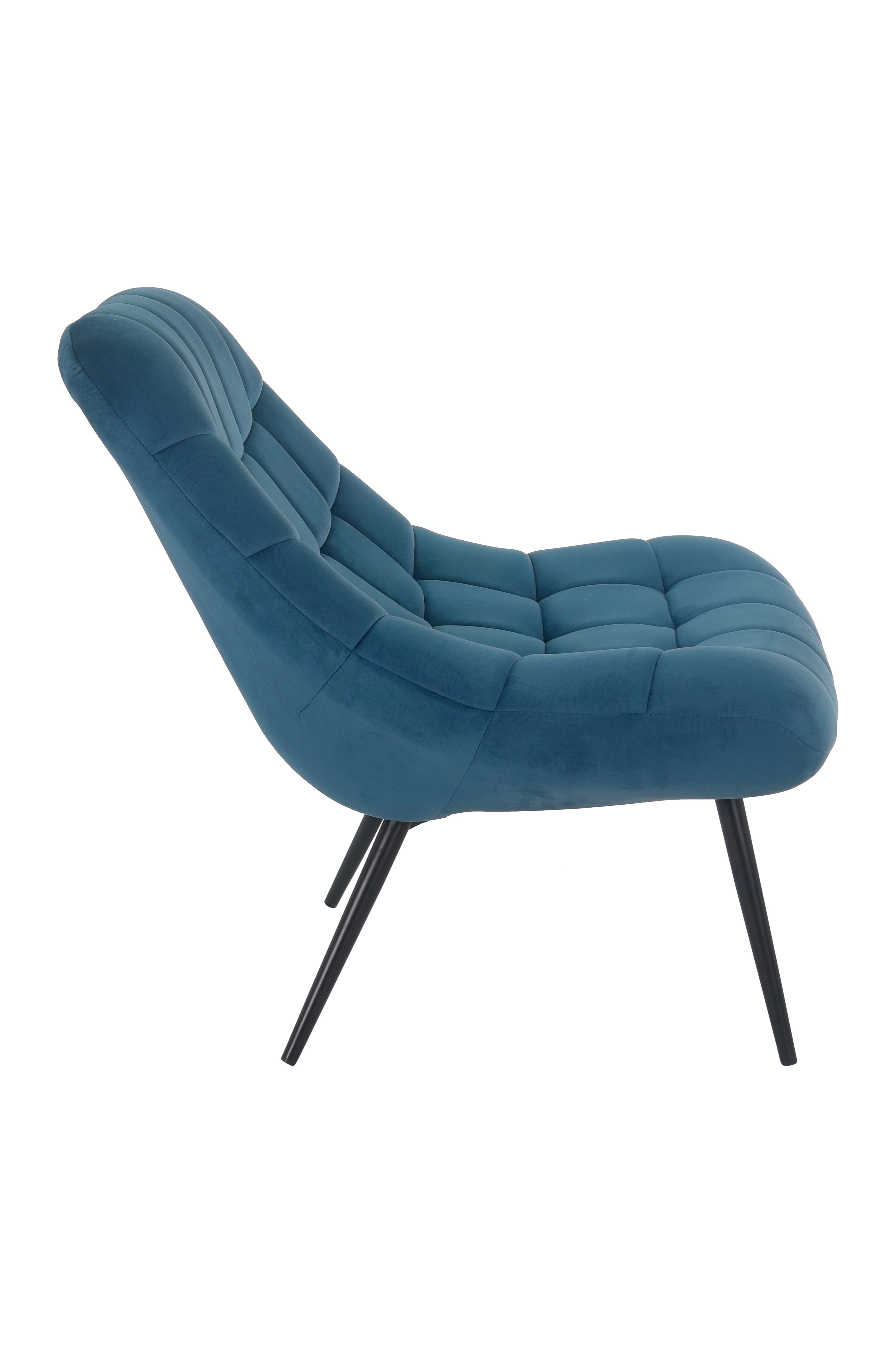 Sales Fever - Sessel XXL Samt blau Metall schwarz#