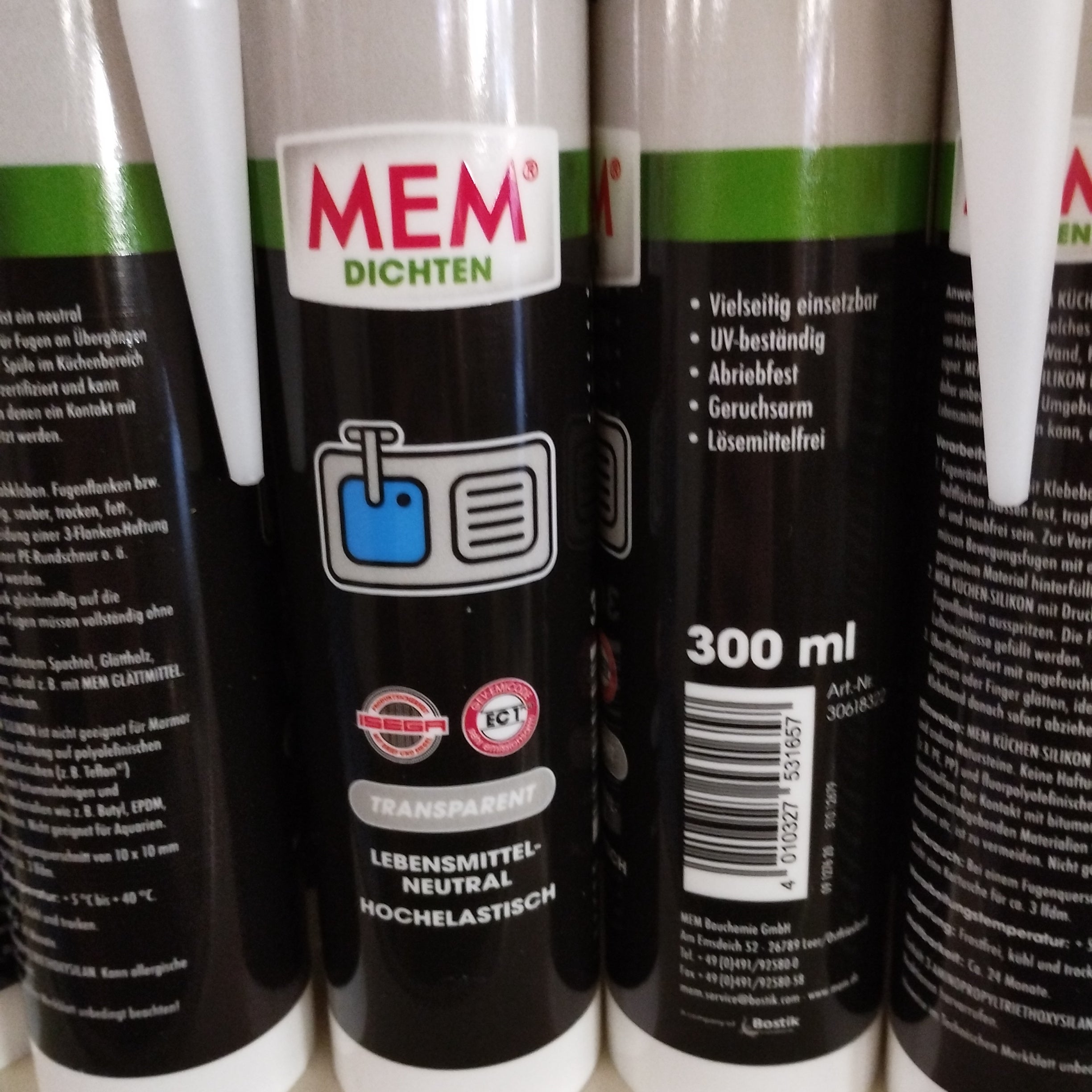 MEM DICHTEN Küchensilikon Sonderposten.