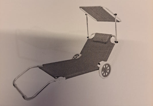 Garten Sonneliege / Beachtrolley
