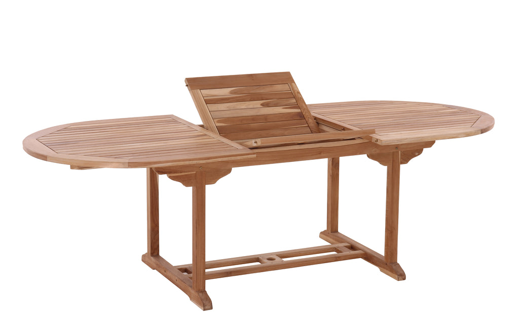 Möbilia - Outdoor Gartentisch 180x100x75 cm natur