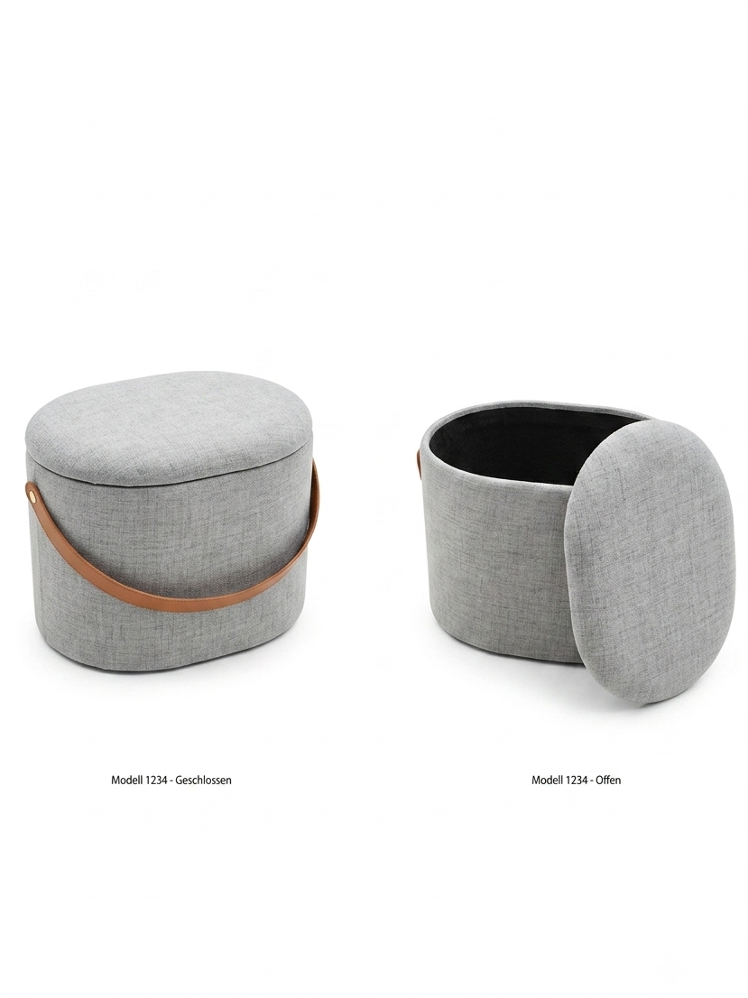 Hocker mit Stauraumfach