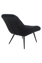 Sales Fever - Sessel XXL Samt schwarz Metall schwarz