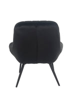 Sales Fever - Sessel XXL Samt schwarz Metall schwarz