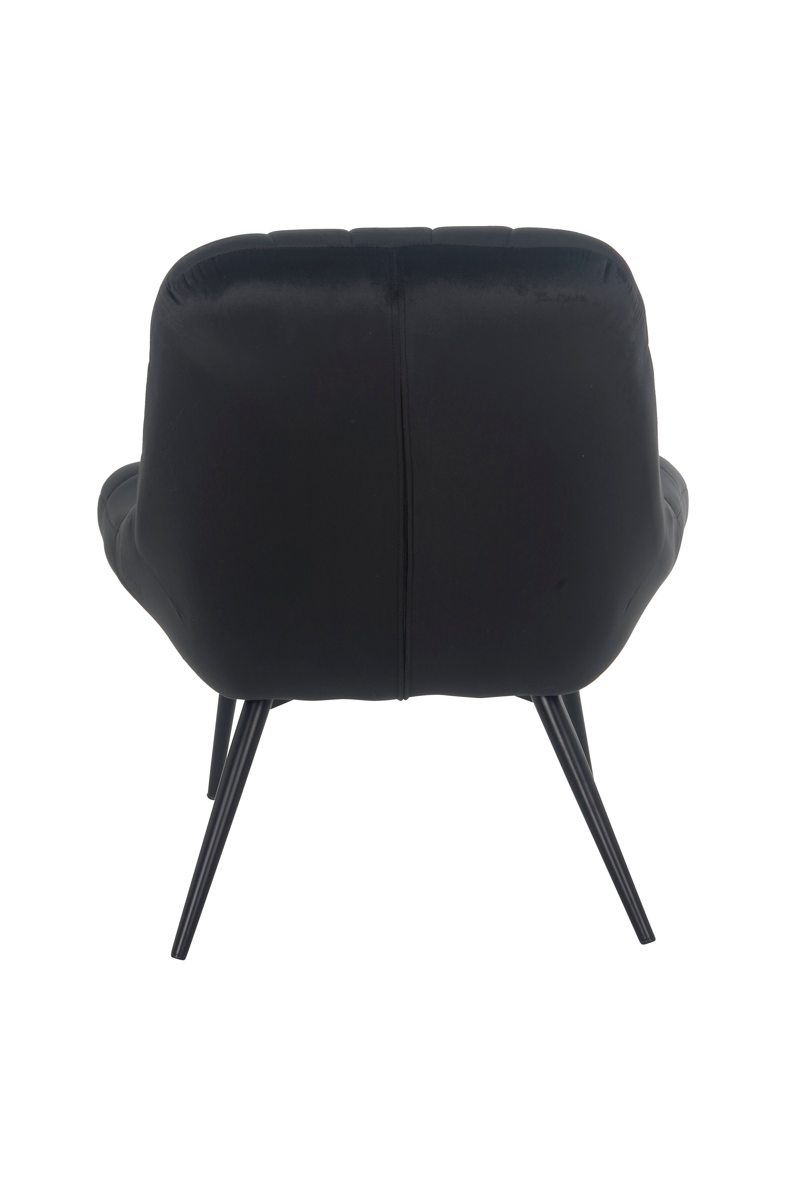 Sales Fever - Sessel XXL Samt schwarz Metall schwarz
