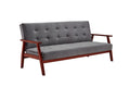 Sales Fever - Schlafsofa skandinavisch Samt dunkelgrau