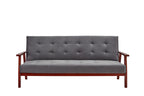 Sales Fever - Schlafsofa skandinavisch Samt dunkelgrau