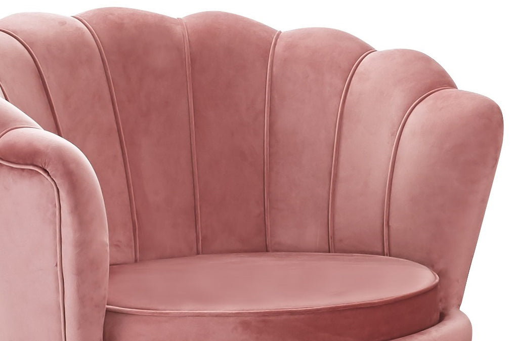 Sales Fever - Muschelsessel aus Samt Rose