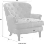 Sessel in Chester-Optik