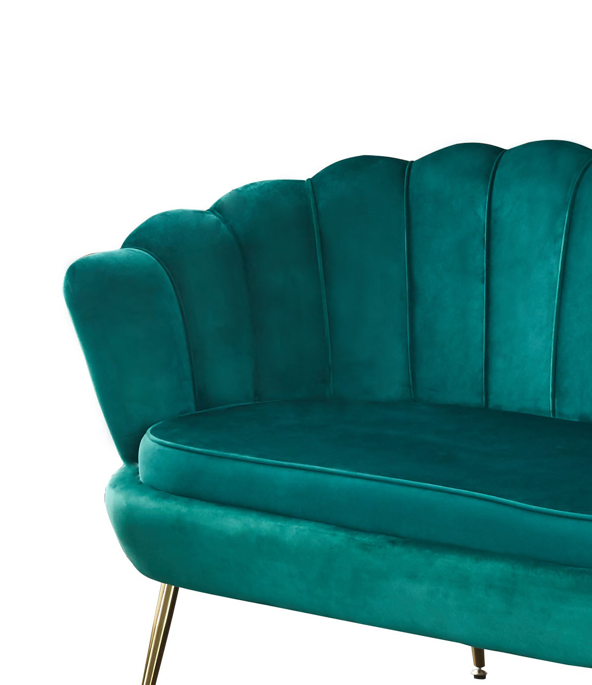 Sales Fever - Muschelsofa aus Samt Grün