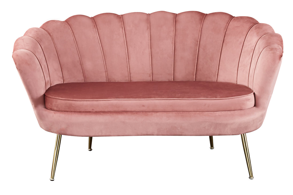 Sales Fever - Muschelsofa aus Samt Rose