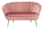 Sales Fever - Muschelsofa aus Samt Rose