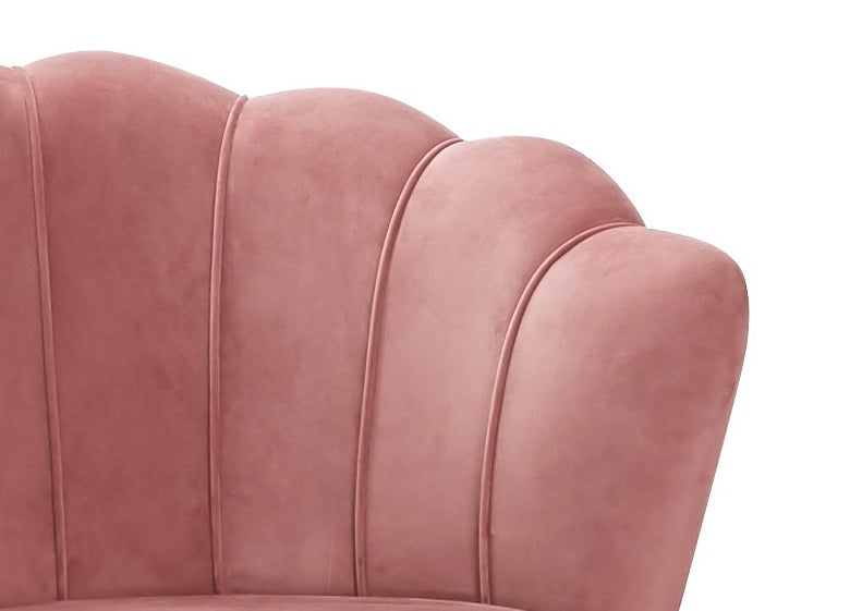 Sales Fever - Muschelsofa aus Samt Rose