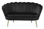 Sales Fever - Muschelsofa aus Samt Schwarz