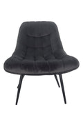 Sales Fever - Sessel XXL Samt grau Metall schwarz