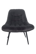 Sales Fever - Sessel XXL Samt grau Metall schwarz