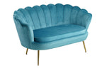 Sales Fever - Muschelsofa aus Samt Blau