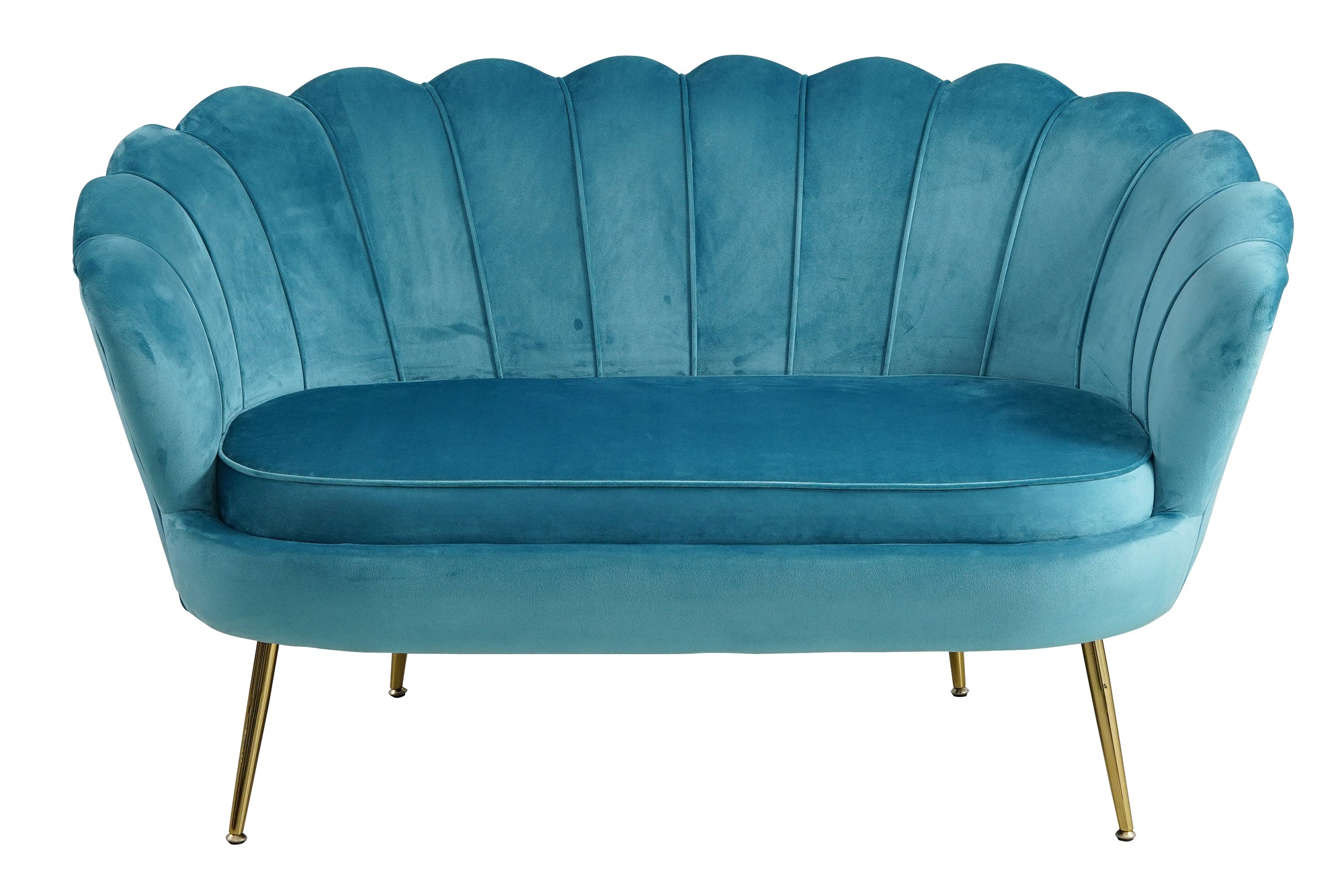 Sales Fever - Muschelsofa aus Samt Blau