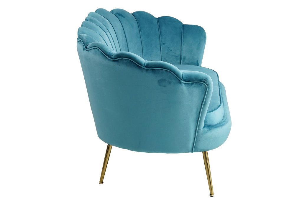 Sales Fever - Muschelsofa aus Samt Blau