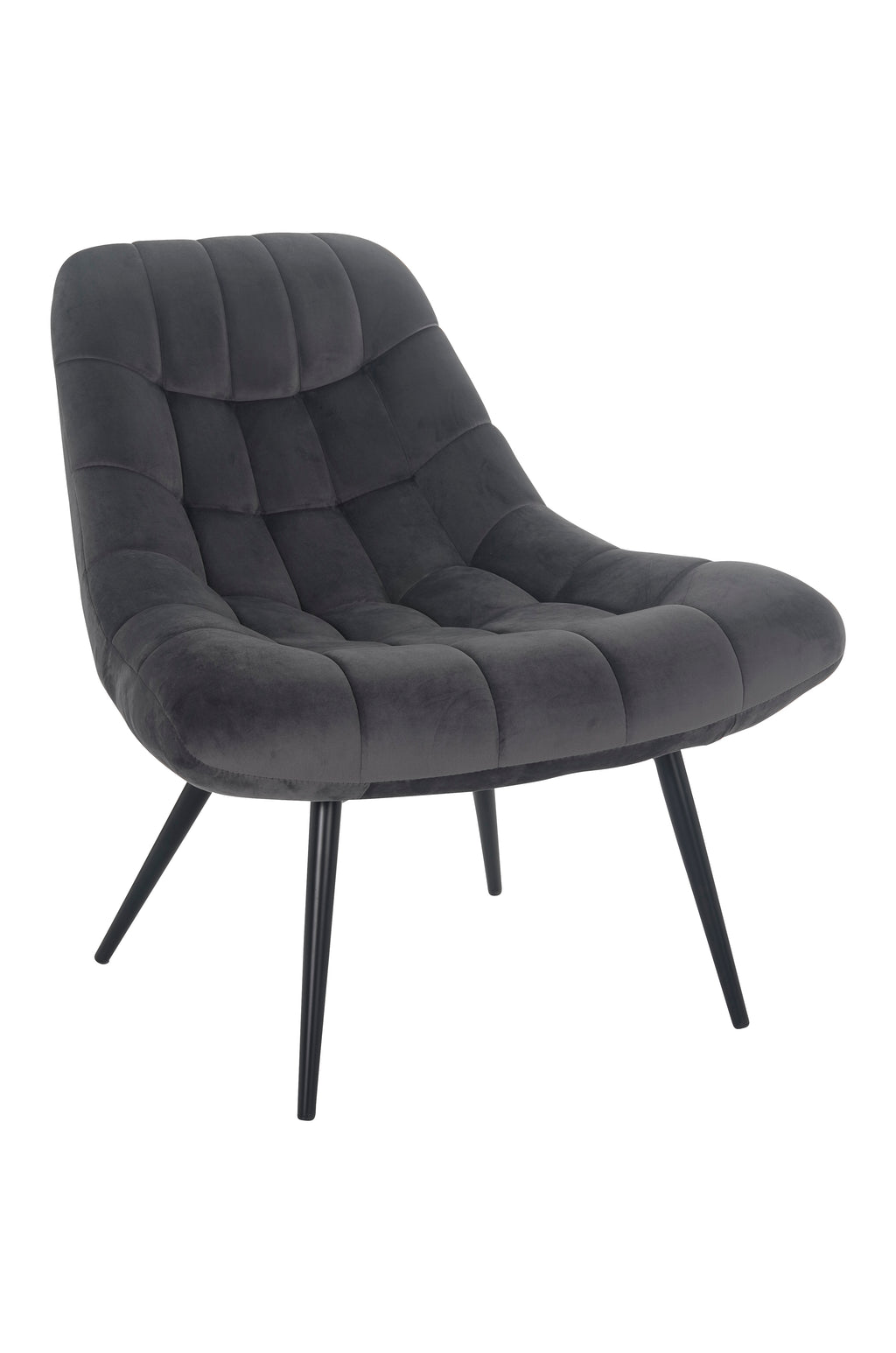 Sales Fever - Sessel XXL Samt grau Metall schwarz